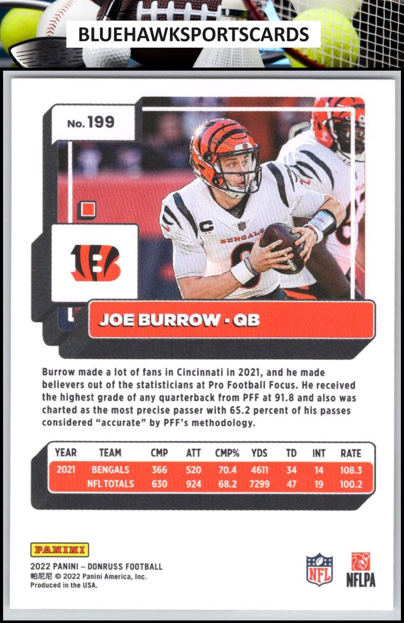 2022 Donruss #199 Joe Burrow