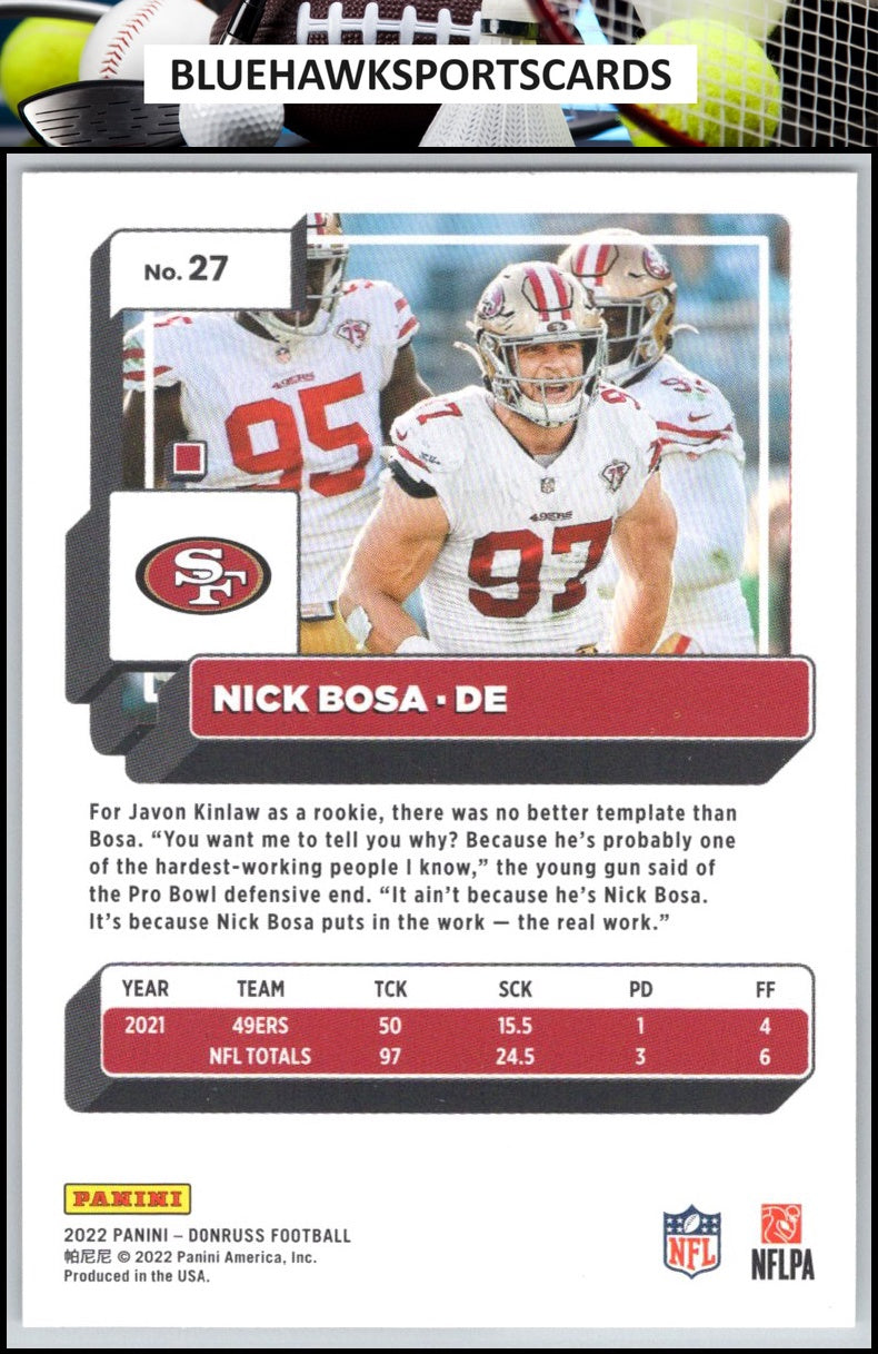 2022 Donruss #27 Nick Bosa
