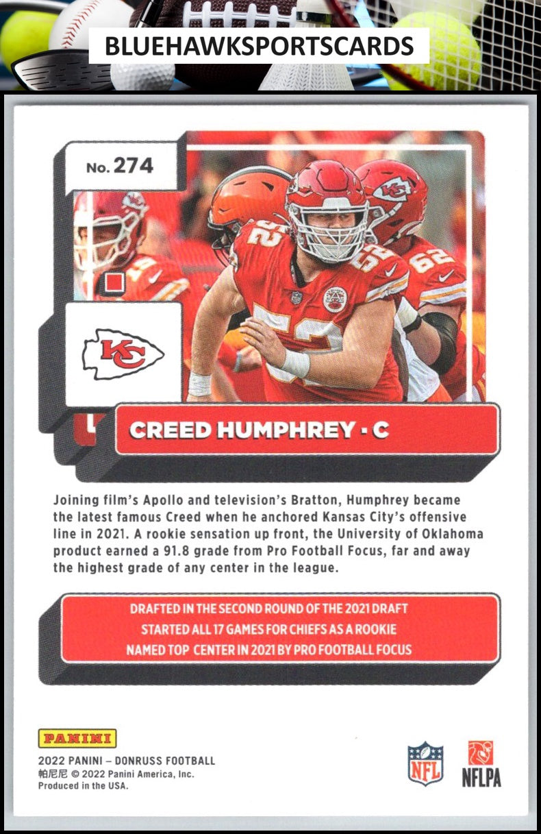 2022 Donruss #274 Creed Humphrey