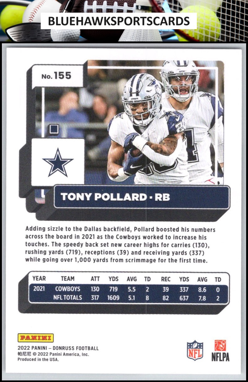 2022 Donruss #155 Tony Pollard