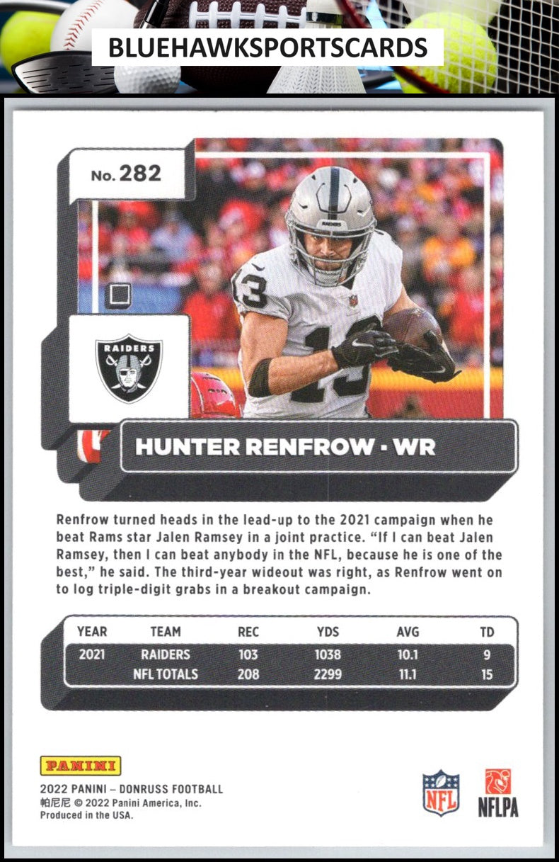 2022 Donruss #282 Hunter Renfrow