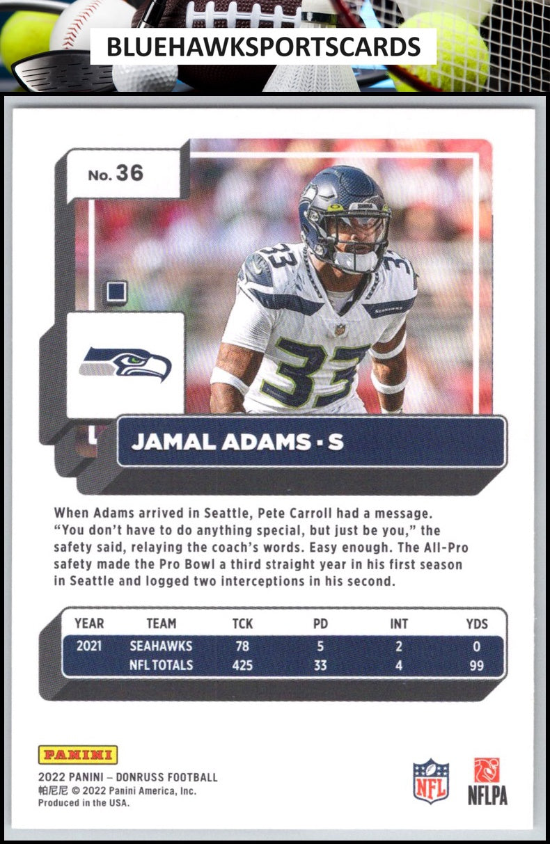 2022 Donruss #36 Jamal Adams