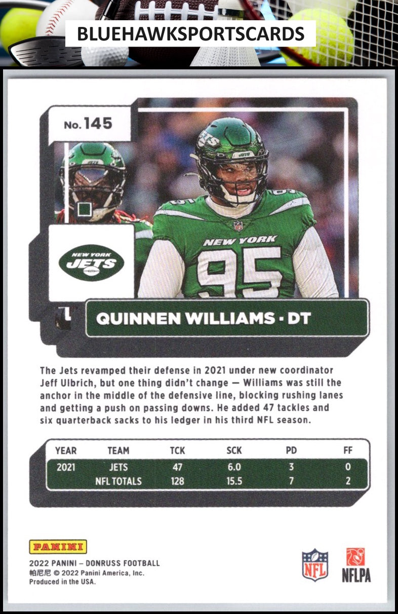 2022 Donruss #145 Quinnen Williams