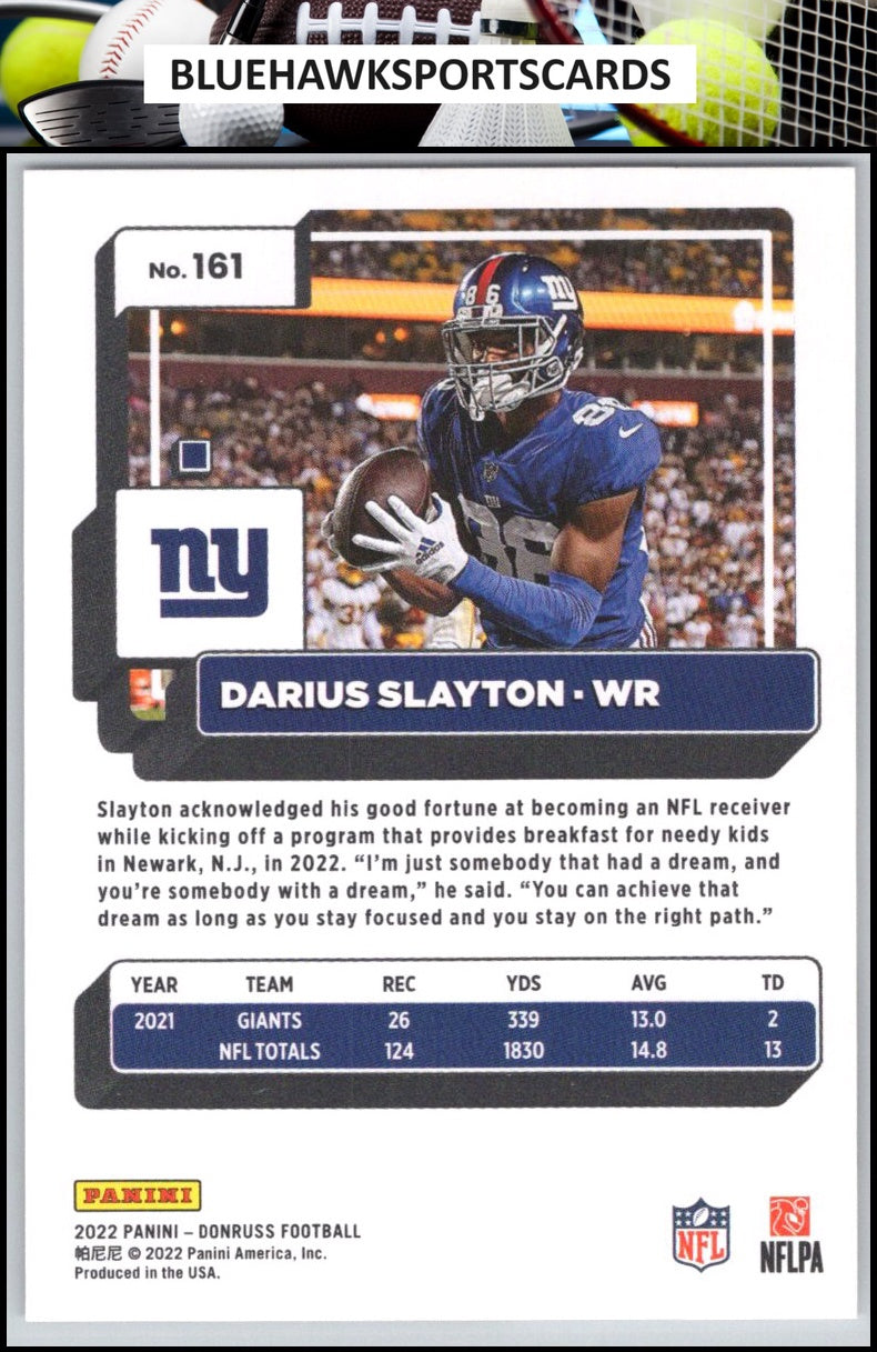 2022 Donruss #161 Darius Slayton
