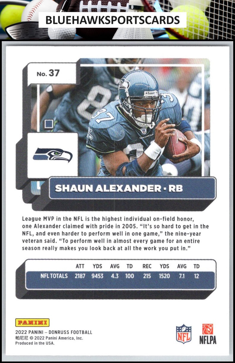 2022 Donruss #37 Shaun Alexander