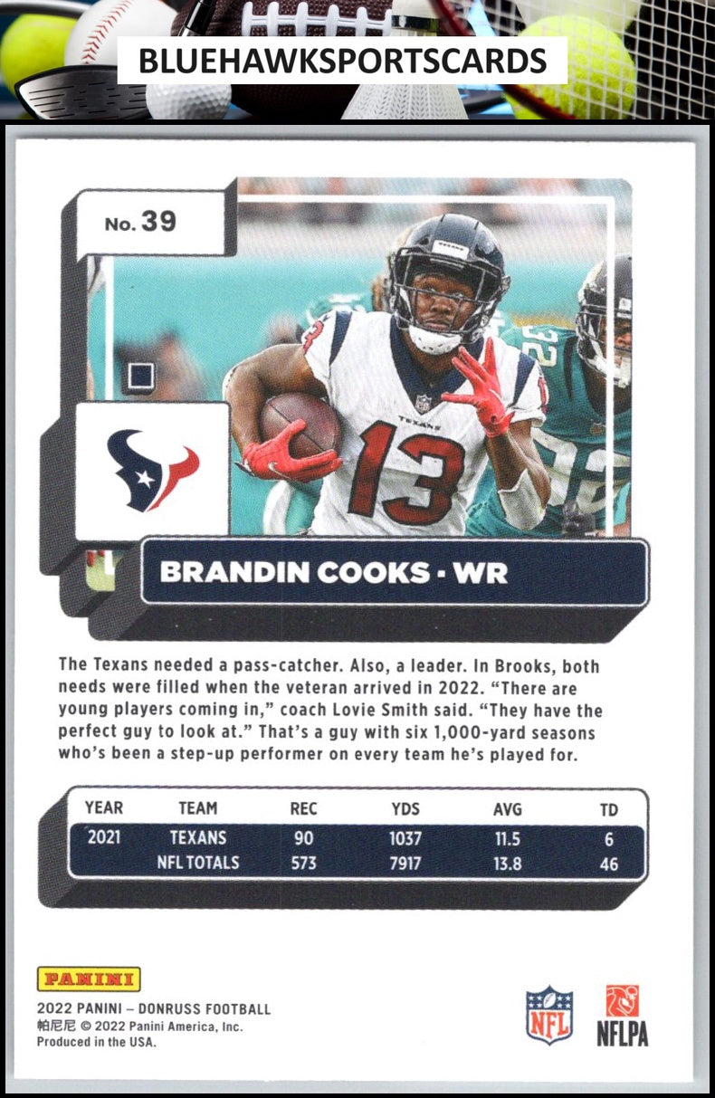 2022 Donruss #39 Brandin Cooks