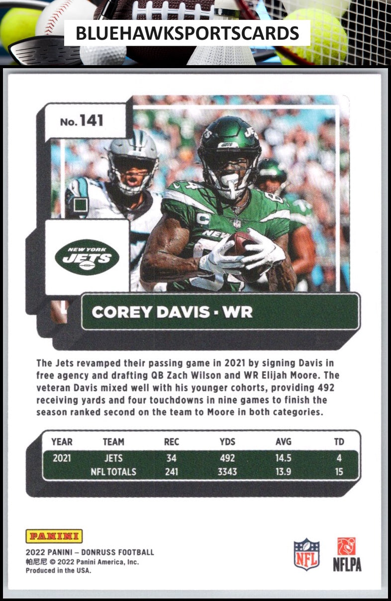 2022 Donruss #141 Corey Davis