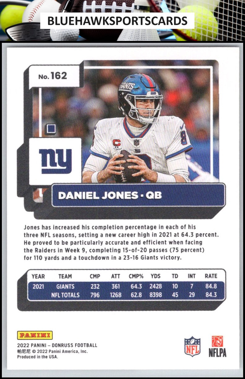 2022 Donruss #162 Daniel Jones