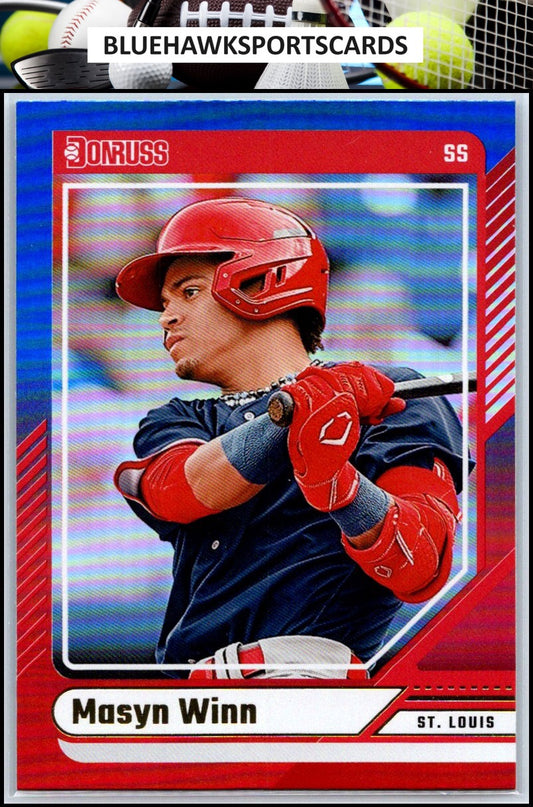 2024 Donruss #93 Masyn Winn Red and Blue
