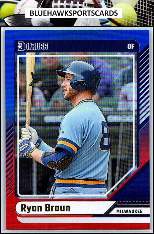 2024 Donruss #86 Ryan Braun Red and Blue