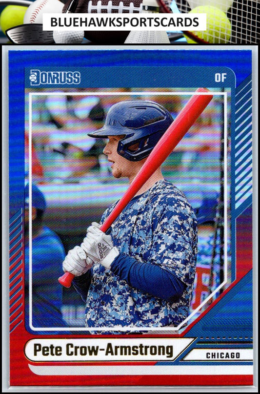 2024 Donruss #85 Pete Crow-Armstrong Red and Blue