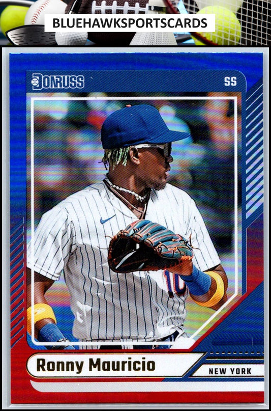 2024 Donruss #89 Ronny Mauricio Red and Blue