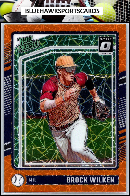 2024 Donruss #135 Brock Wilken Optic Orange Velocity Prizm