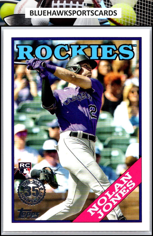 2023 Topps Update #88US-22 Nolan Jones 1988 Topps Baseball 35th Anniversary