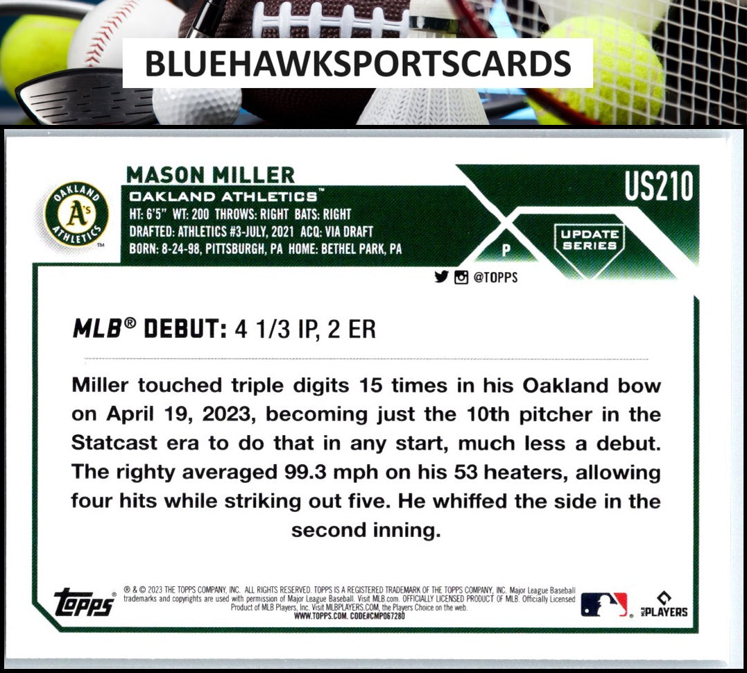 2023 Topps Update #US210 Mason Miller