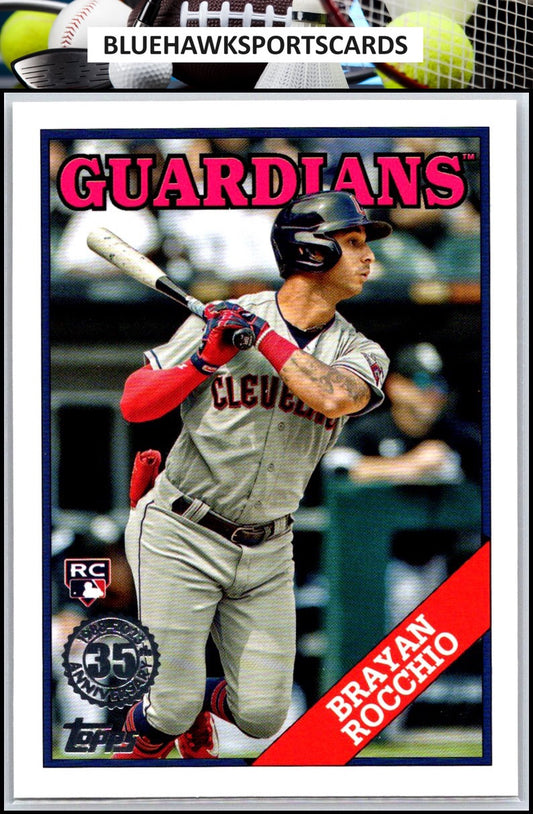 2023 Topps Update #88US-47 Brayan Rocchio 1988 Topps Baseball 35th Anniversary