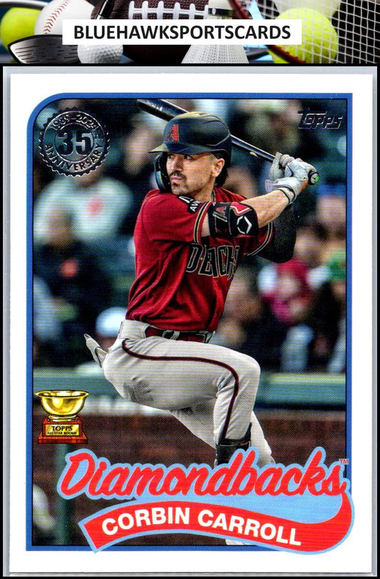 2024 Topps #89B-99 Corbin Carroll 1989 Topps Baseball 35th Anniversary