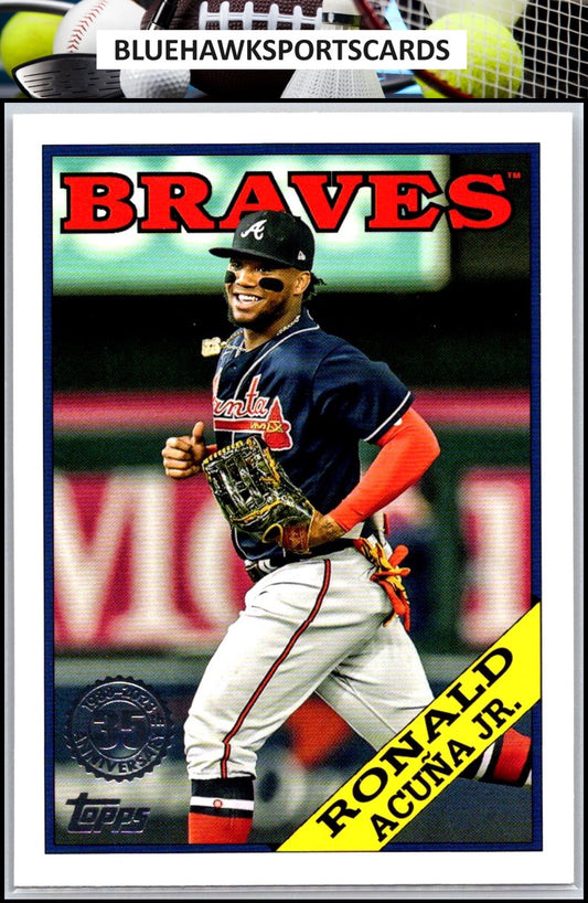 2023 Topps Update #88US-6 Ronald Acuña Jr. 1988 Topps Baseball 35th Anniversary