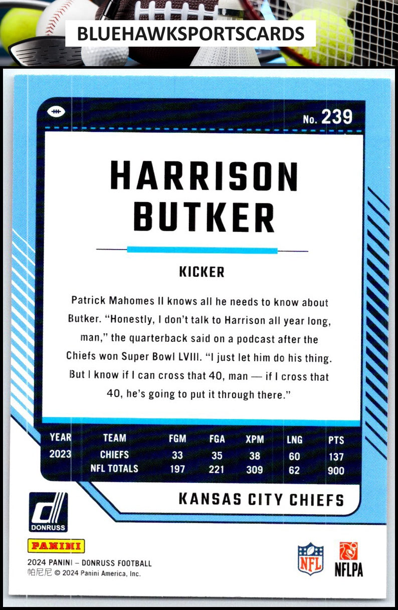 2024 Donruss #239 Harrison Butker