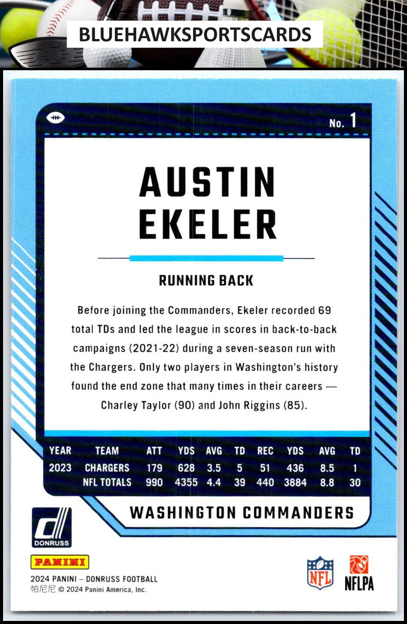 2024 Donruss #1 Austin Ekeler