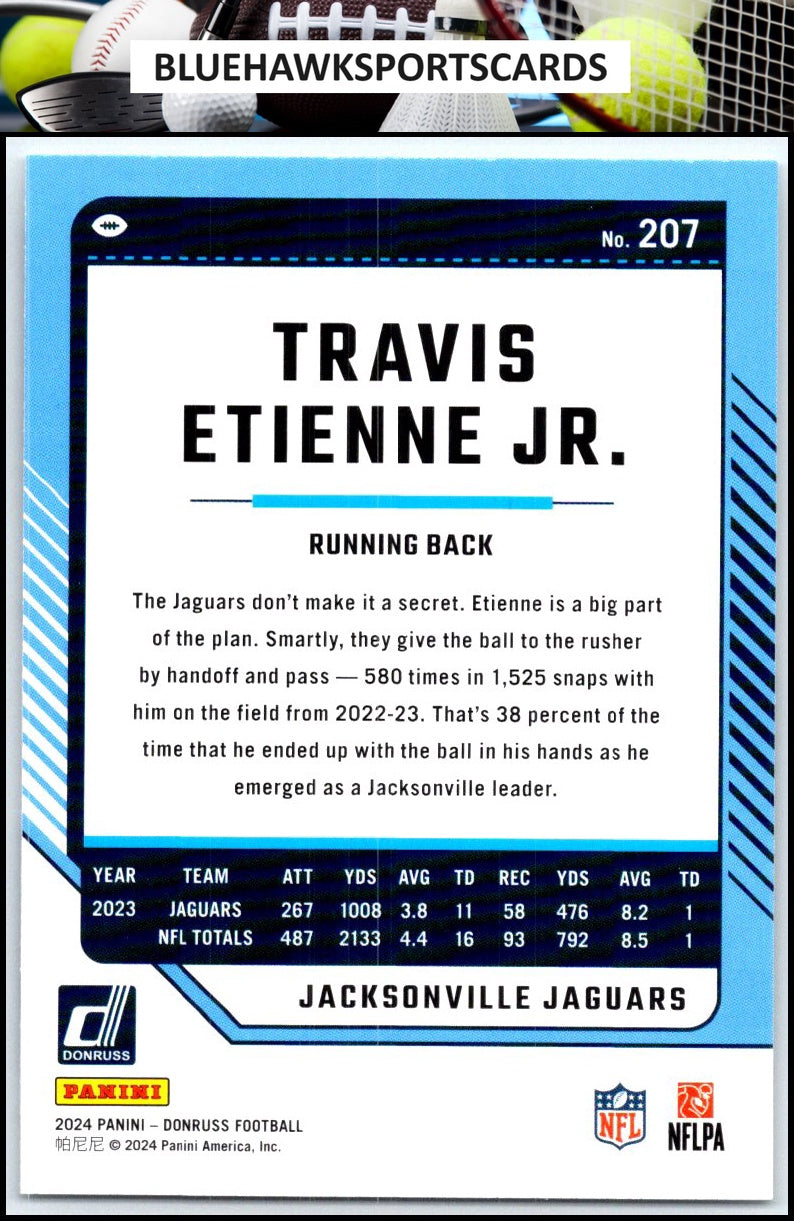2024 Donruss #207 Travis Etienne Jr.