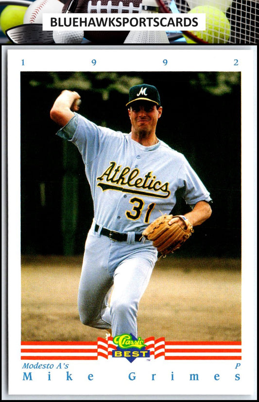 1992 Classic Best #36 Mike Grimes