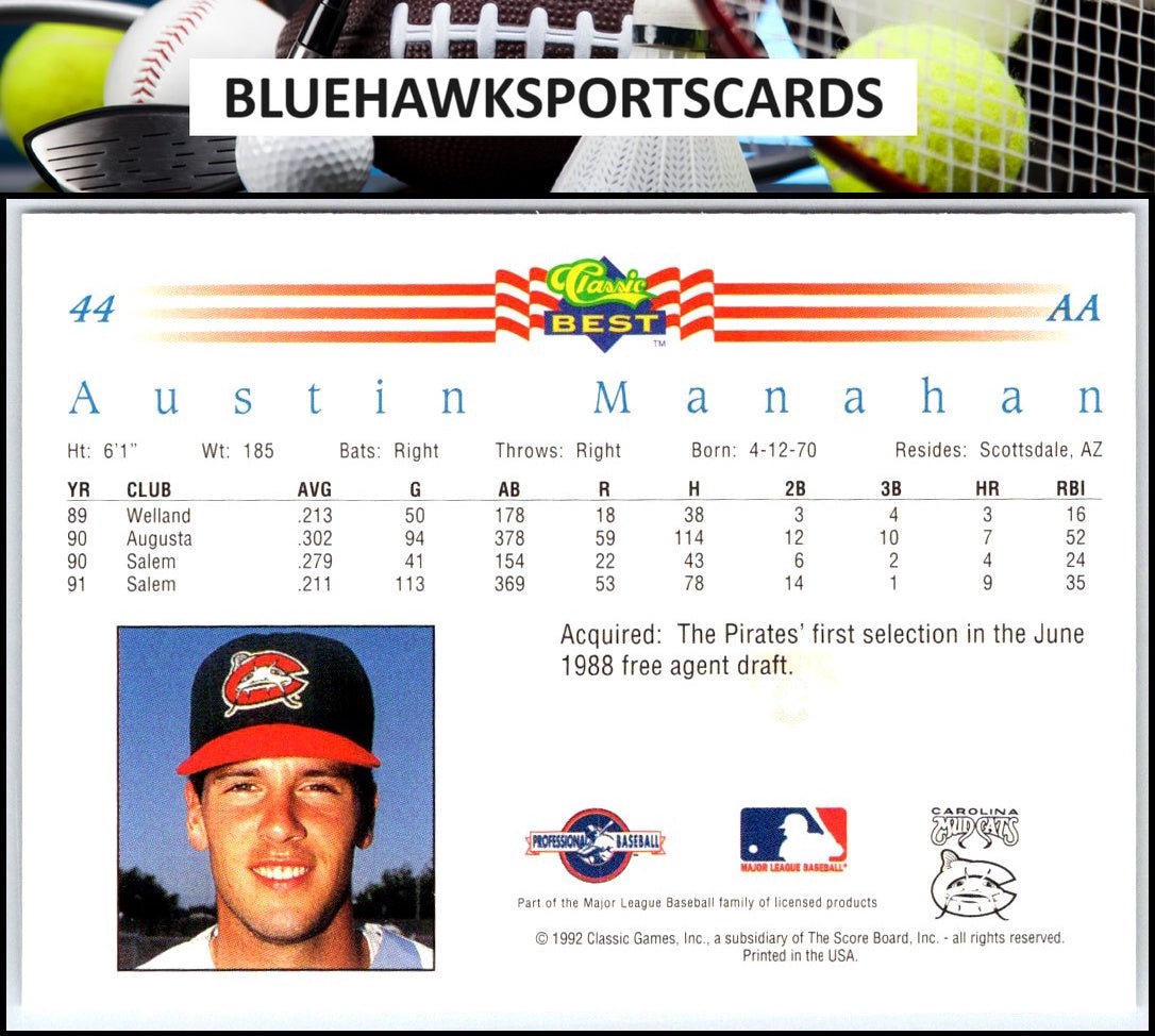1992 Classic Best #44 Austin Manahan