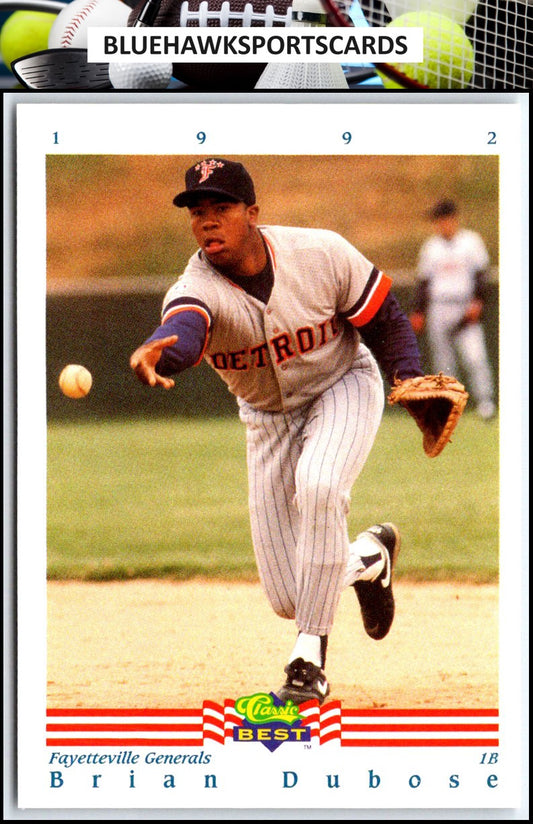 1992 Classic Best #103 Brian DuBose