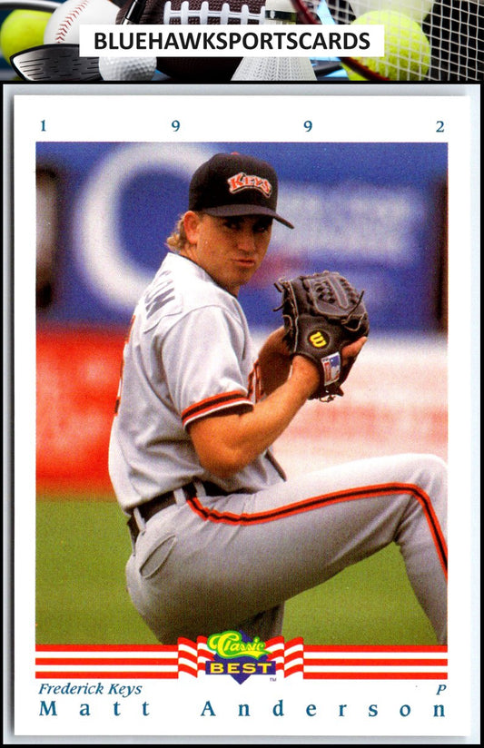 1992 Classic Best #107 Matt Anderson