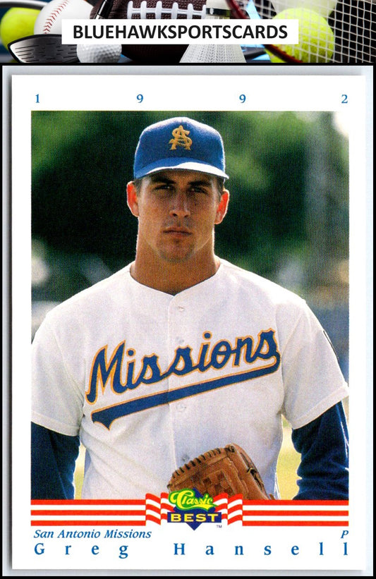 1992 Classic Best #344 Greg Hansell