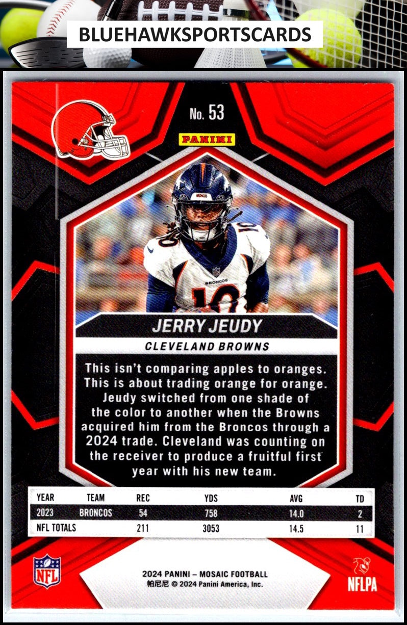 2024 Panini Mosaic #53 Jerry Jeudy