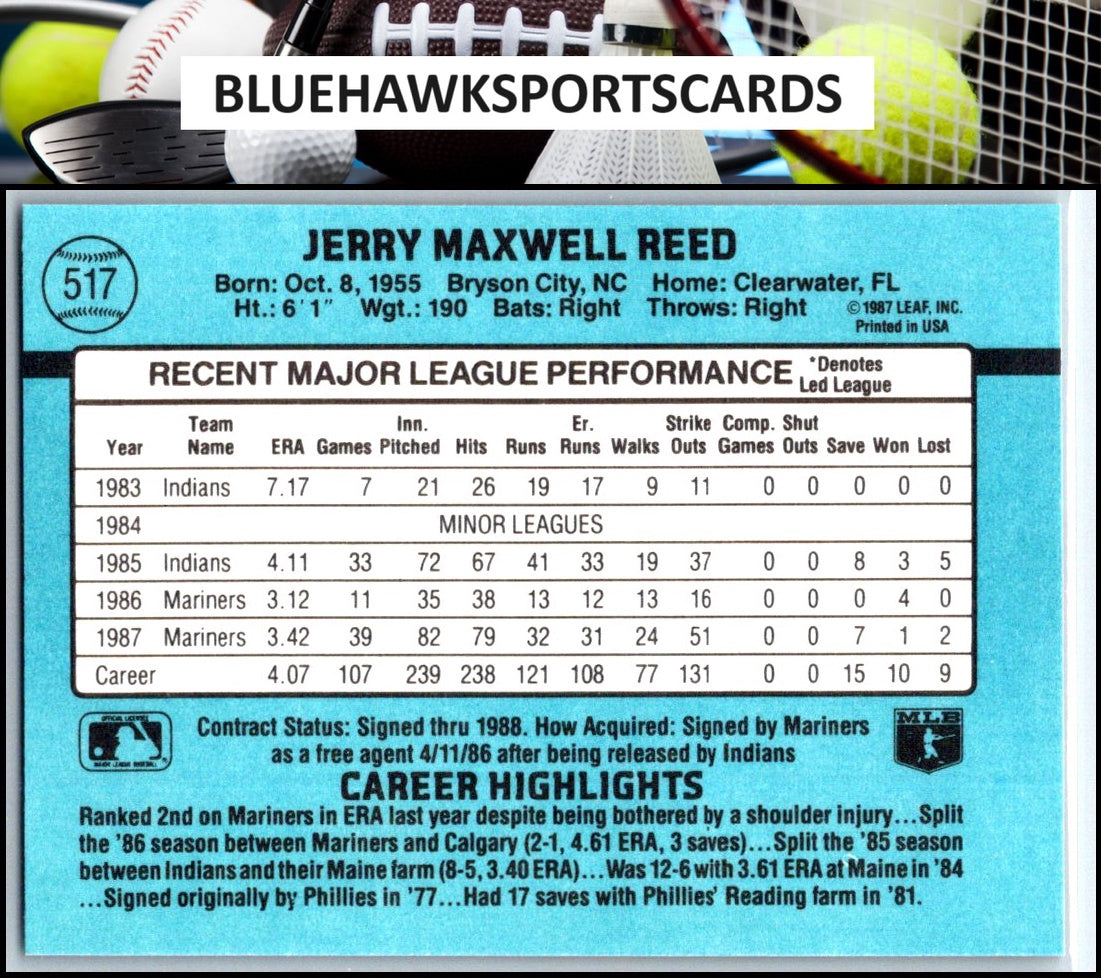 1988 Donruss #517 Jerry Reed