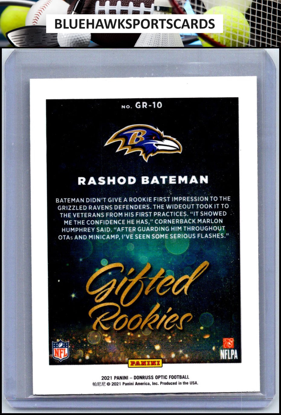 2021 Donruss Optic #GR-10 Rashod Bateman Gifted Rookies