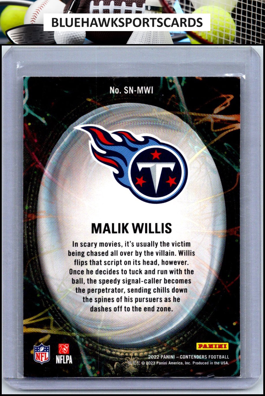 2022 Panini Contenders #SN-MWI Malik Willis Supernatural