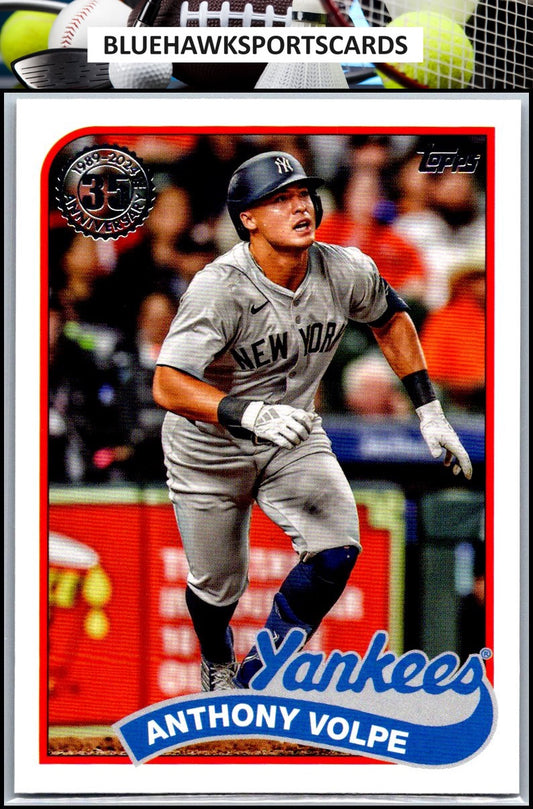 2024 Topps Update #89US-22 Anthony Volpe 1989 Topps Baseball 35th Anniversary