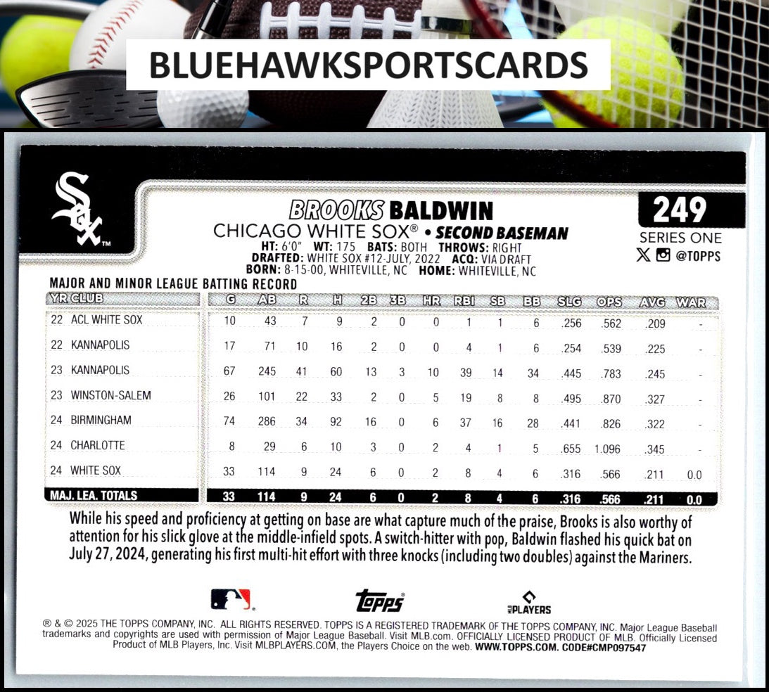 2025 Topps #249 Brooks Baldwin