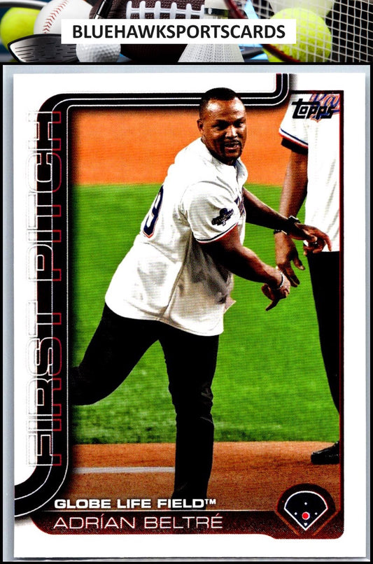 2025 Topps #FP-8 Adrián Beltré First Pitch (Series One)