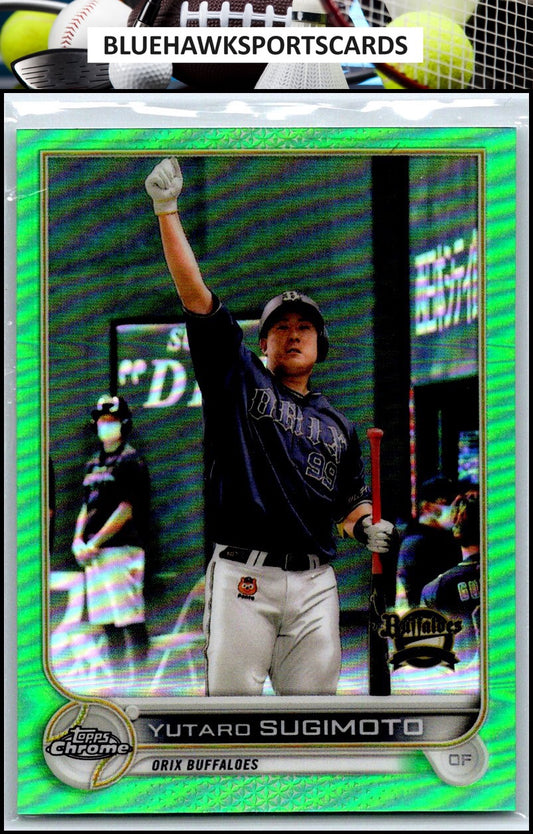 2022 Topps Chrome NPB #77 Yutaro Sugimoto Green #/99