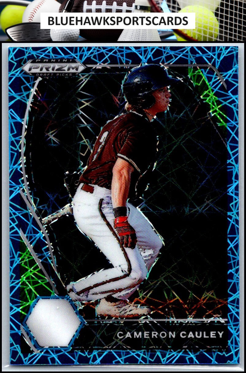 2021 Panini Prizm Draft Picks #PDP73 Cameron Cauley Carolina Blue Velocity Prizm