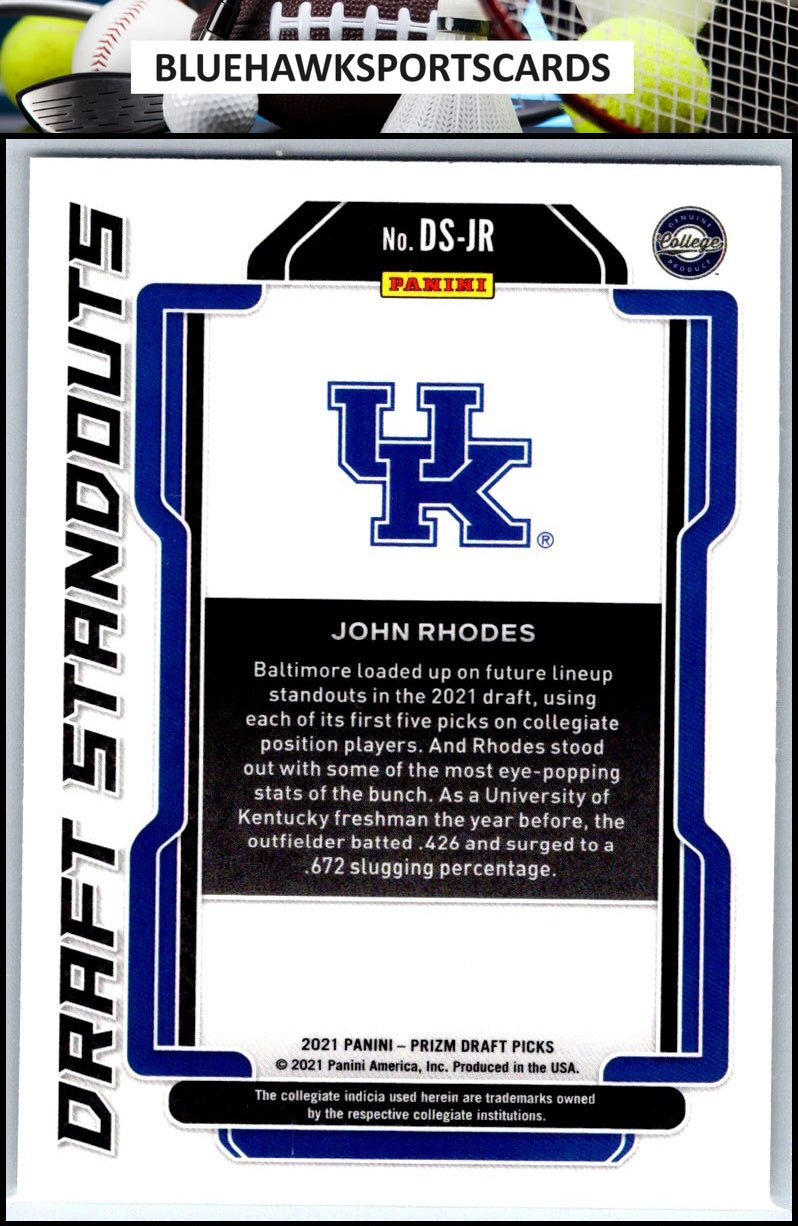 2021 Panini Prizm Draft Picks #DS-JR John Rhodes Draft Standouts