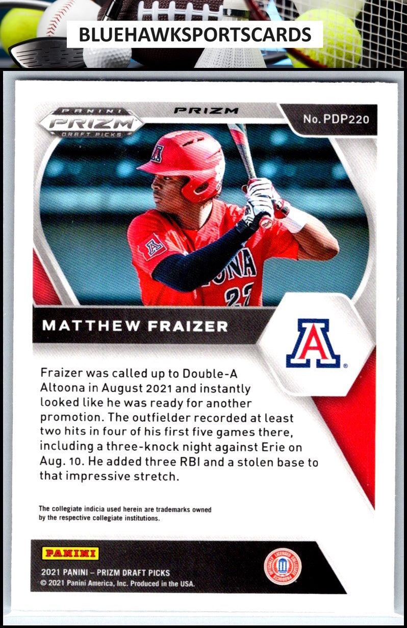 2021 Panini Prizm Draft Picks #PDP220 Matthew Fraizer