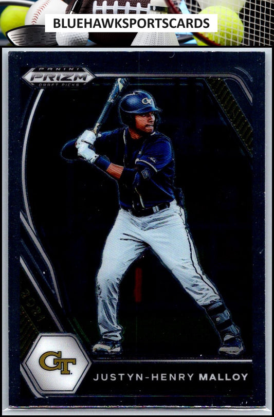 2021 Panini Prizm Draft Picks #PDP187 Justyn-Henry Malloy