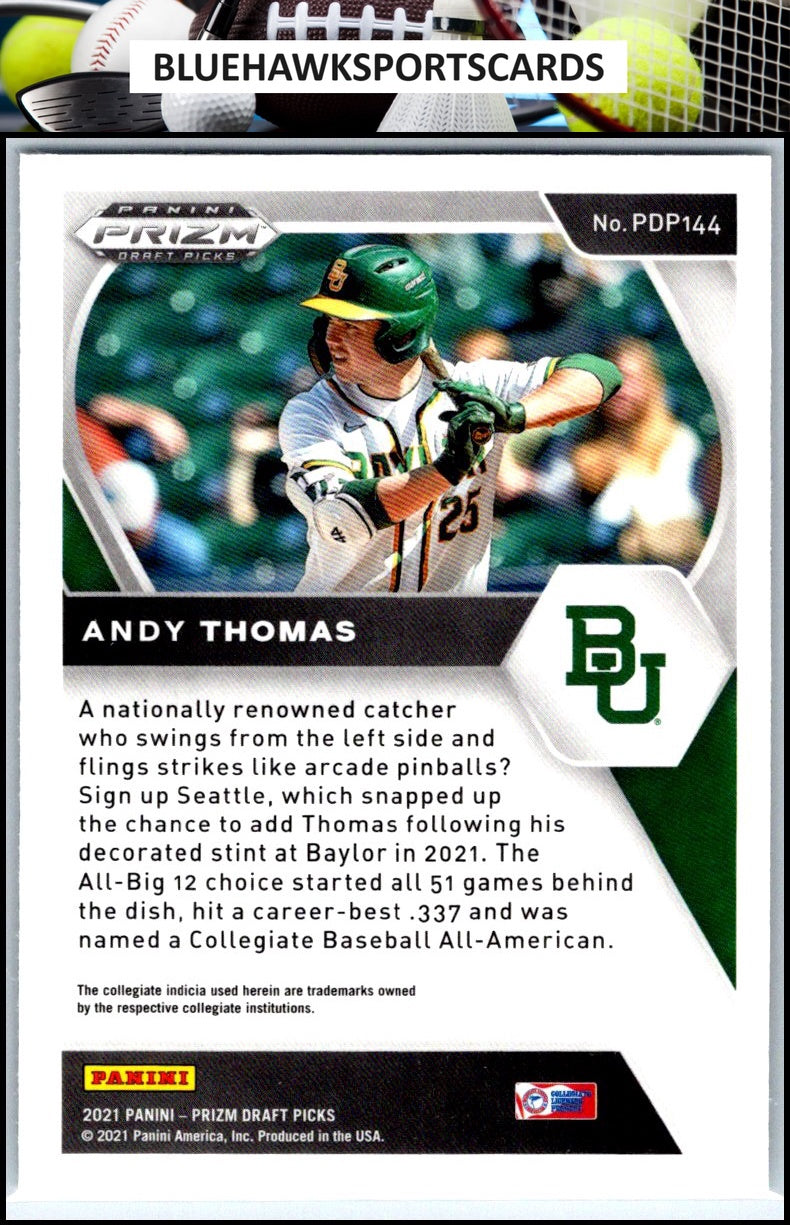 2021 Panini Prizm Draft Picks #PDP144 Andy Thomas