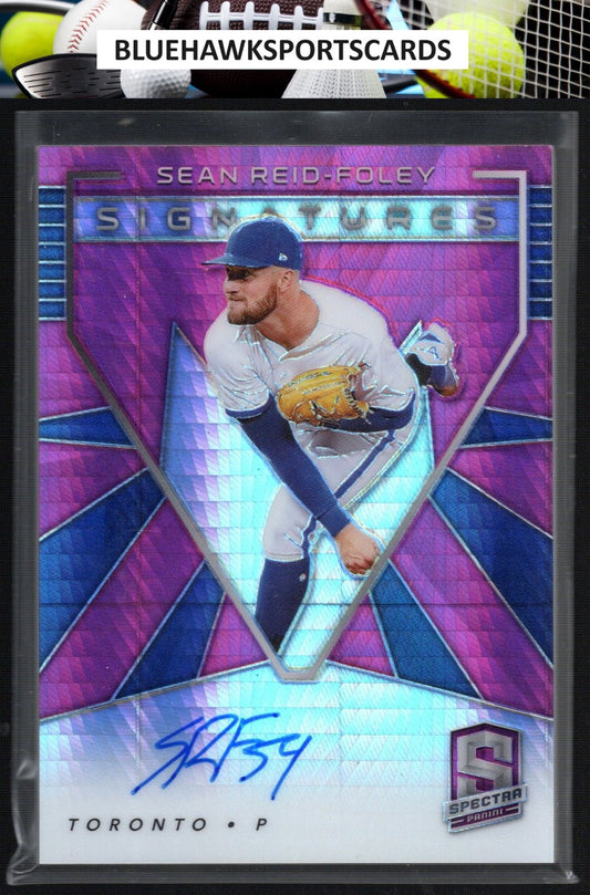 2020 Panini Chronicles #SS-SF Sean Reid-Foley Spectra Signatures Neon Pink #/35