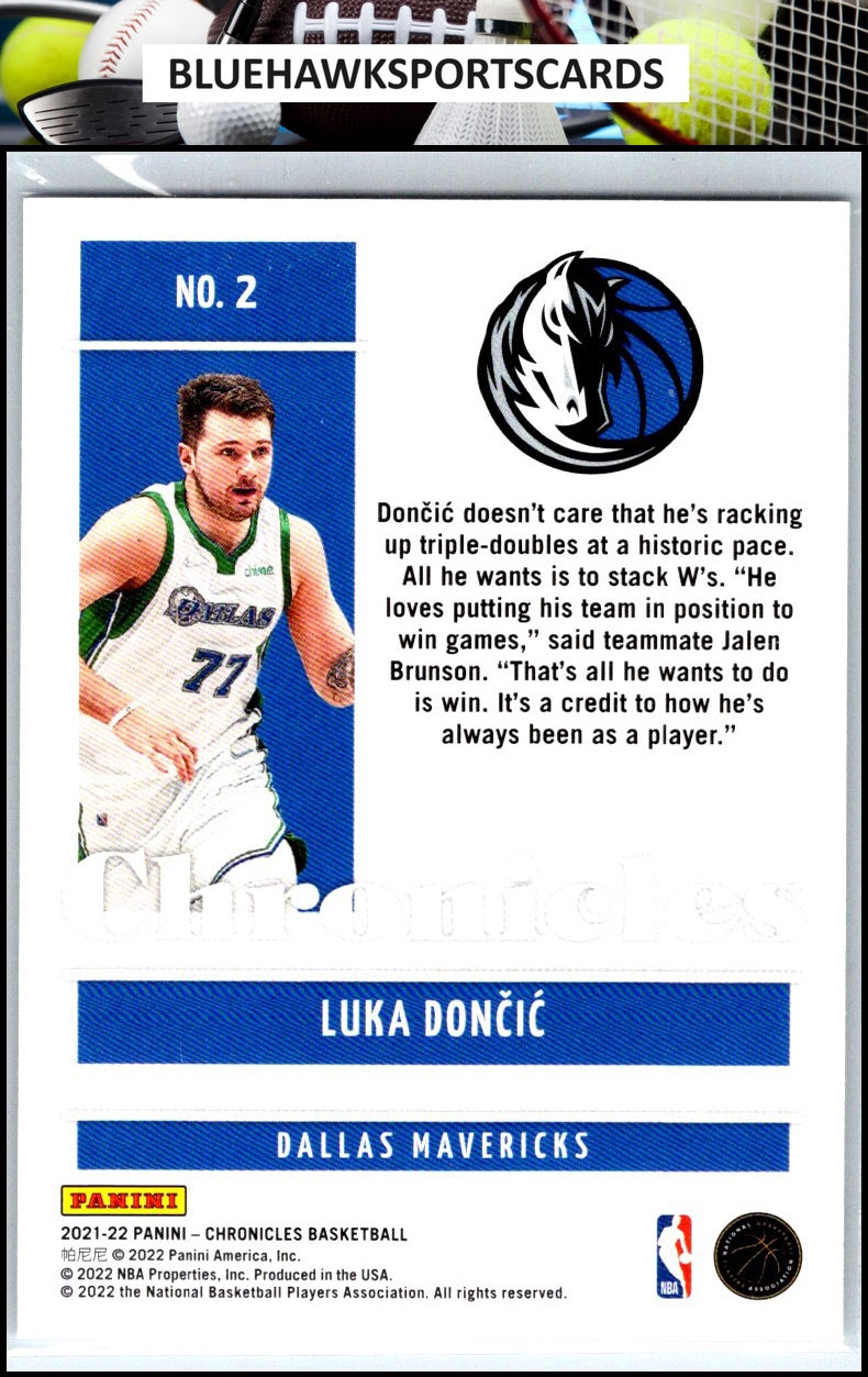 2021-22 Panini Chronicles #2 Luka Doncic