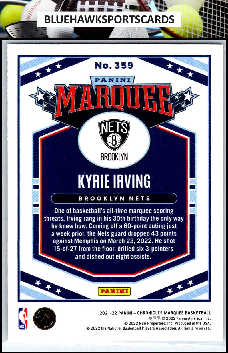 2021-22 Panini Chronicles #359 Kyrie Irving