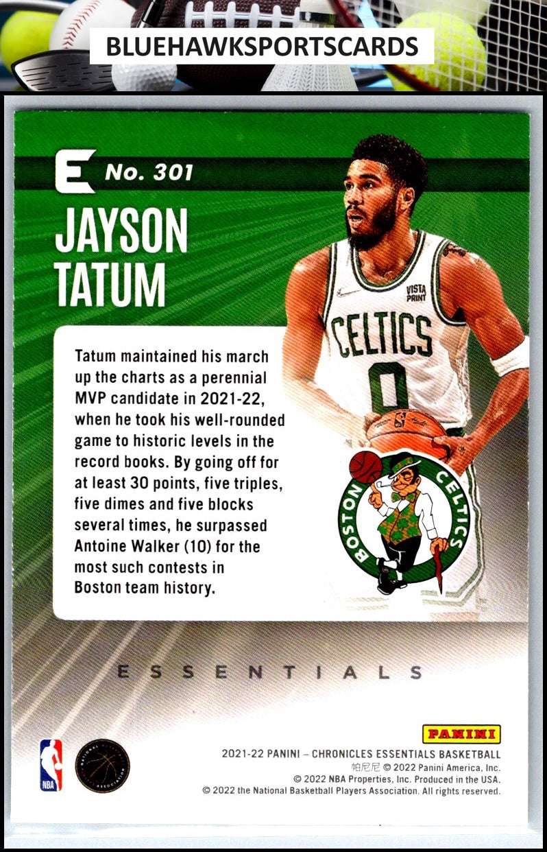 2021-22 Panini Chronicles #301 Jayson Tatum