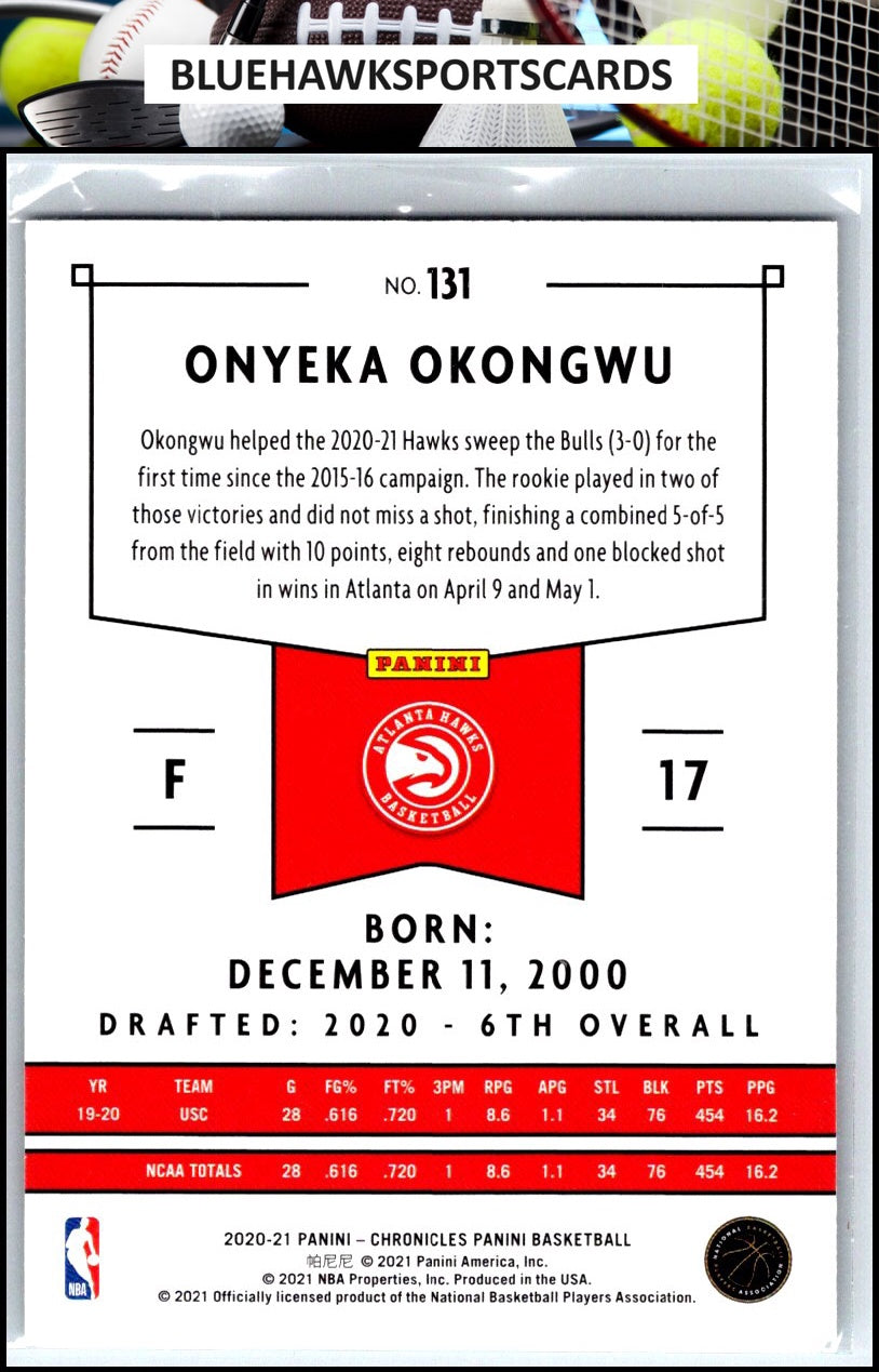2020-21 Panini Chronicles #131 Onyeka Okongwu