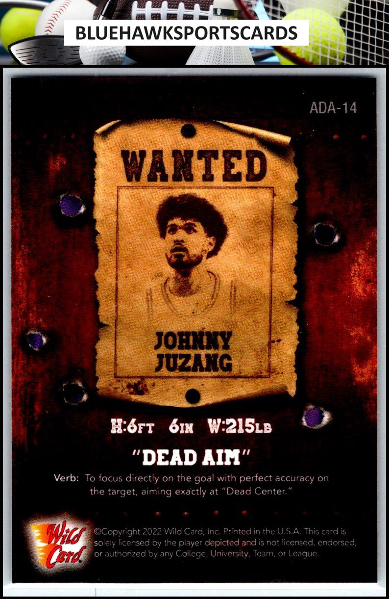 2021-22 Wild Card #ADA-1 Ayo Dosunmu Dead Aim Silver Foil (Retail) Purple #/224