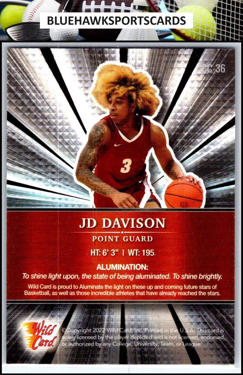 2021-22 Wild Card Alumination #ABC-36 JD Davison